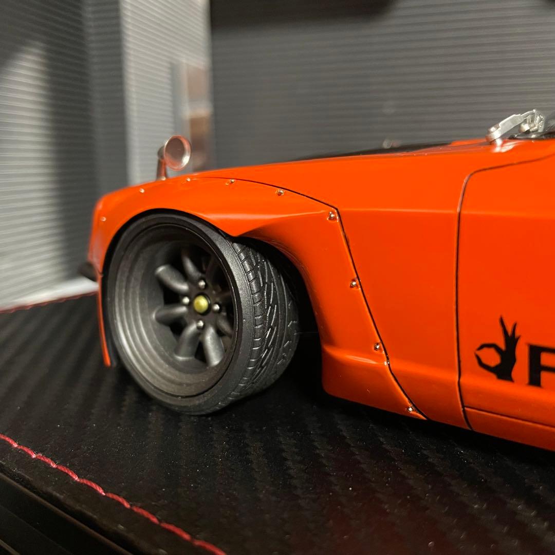 激レア！新品イグニッションモデル 1/18 PANDEM S30 Z オレンジ❷