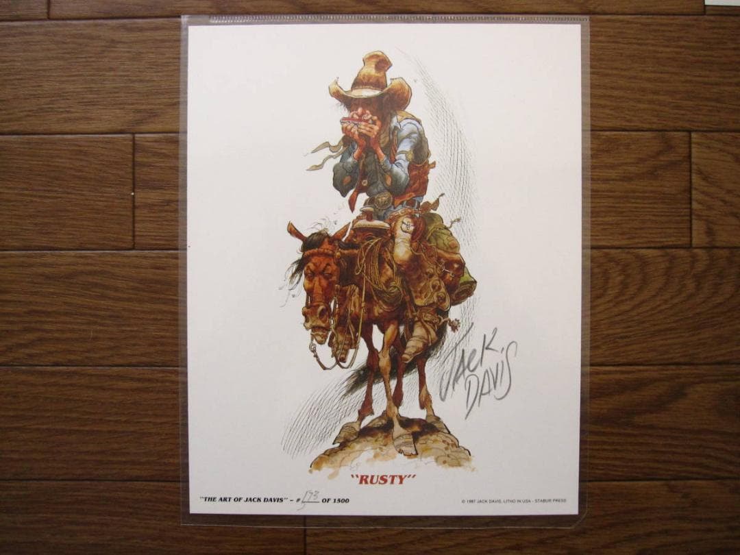 JACK DAVIS　ジャック・デイヴィス 　限定1500部　サイン入イラスト付
