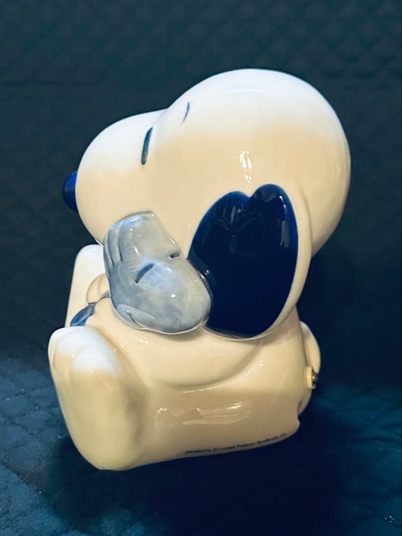 スヌーピー＆ウッドストック 陶器製テーブルランプ