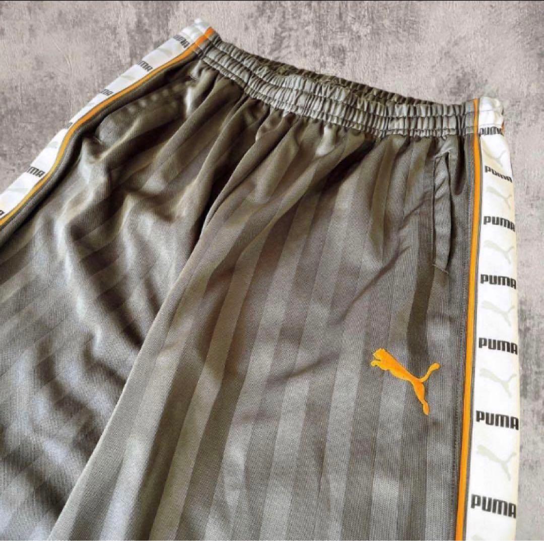 【美品】PUMA プーマ ジャージ セットアップ グレー オレンジ　y2k