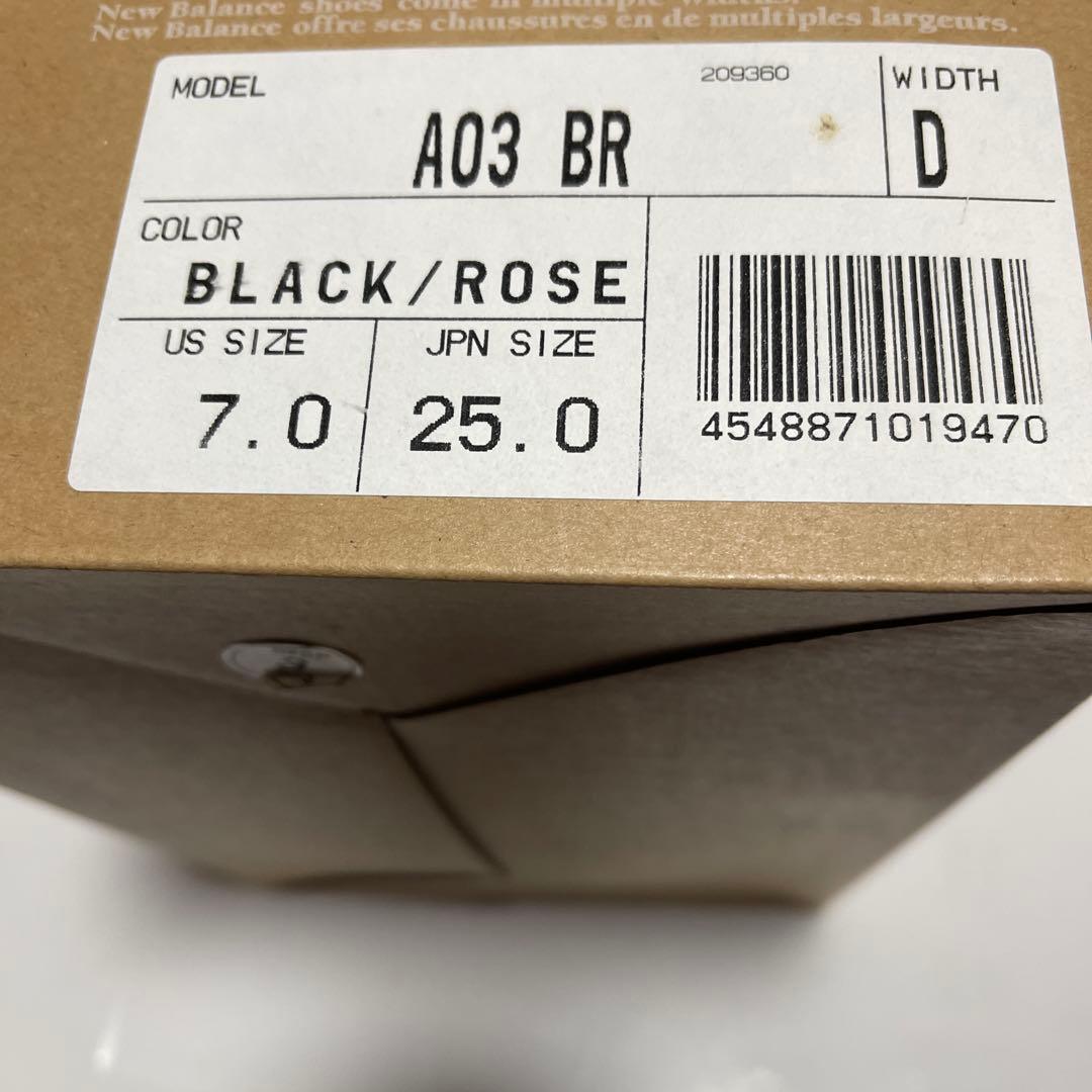 New Balance A03 BR ブーツ ブラック/ローズ 25cm