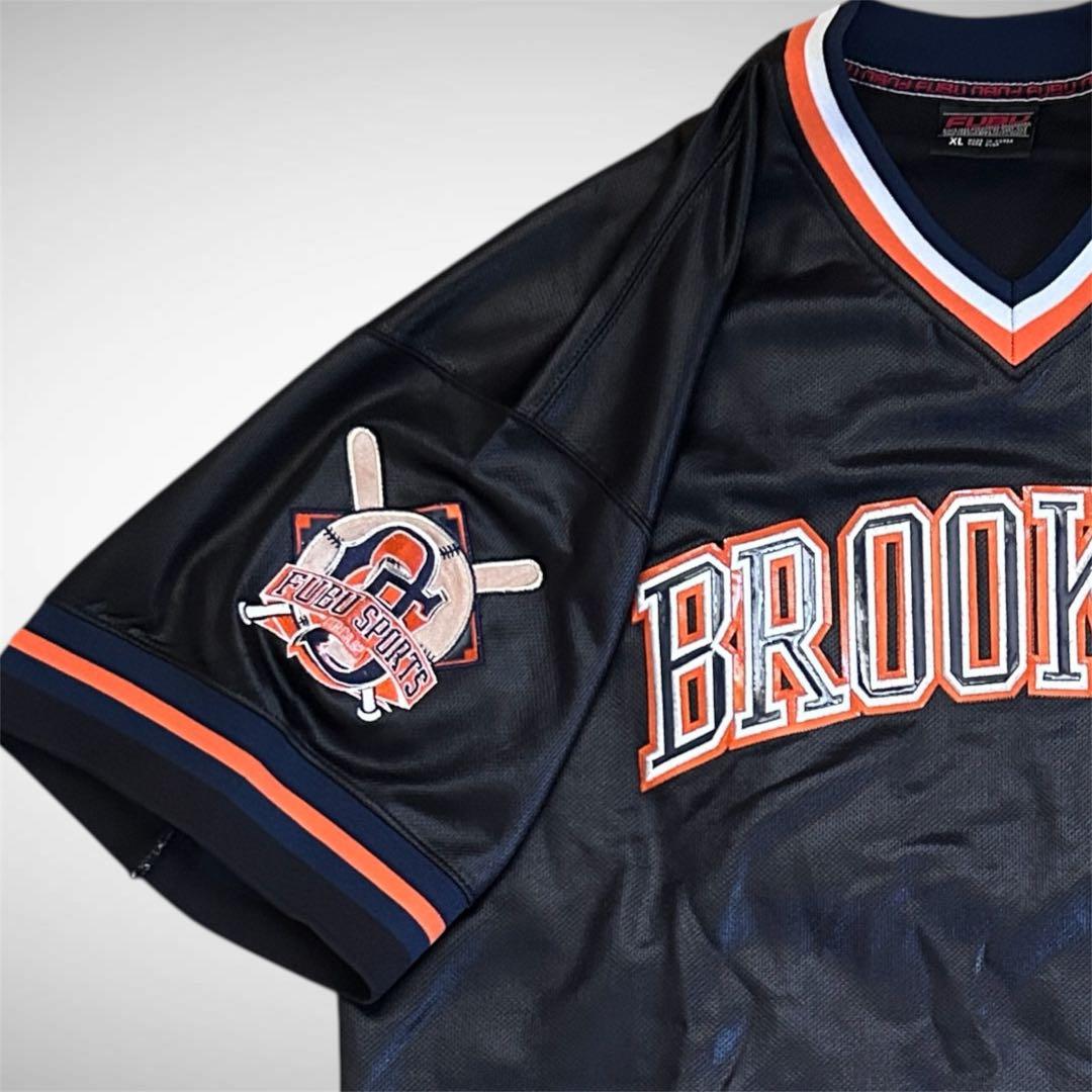 【入手困難】 FUBU BROOKLYN 05 両面刺繍ロゴ ゲームシャツ XL