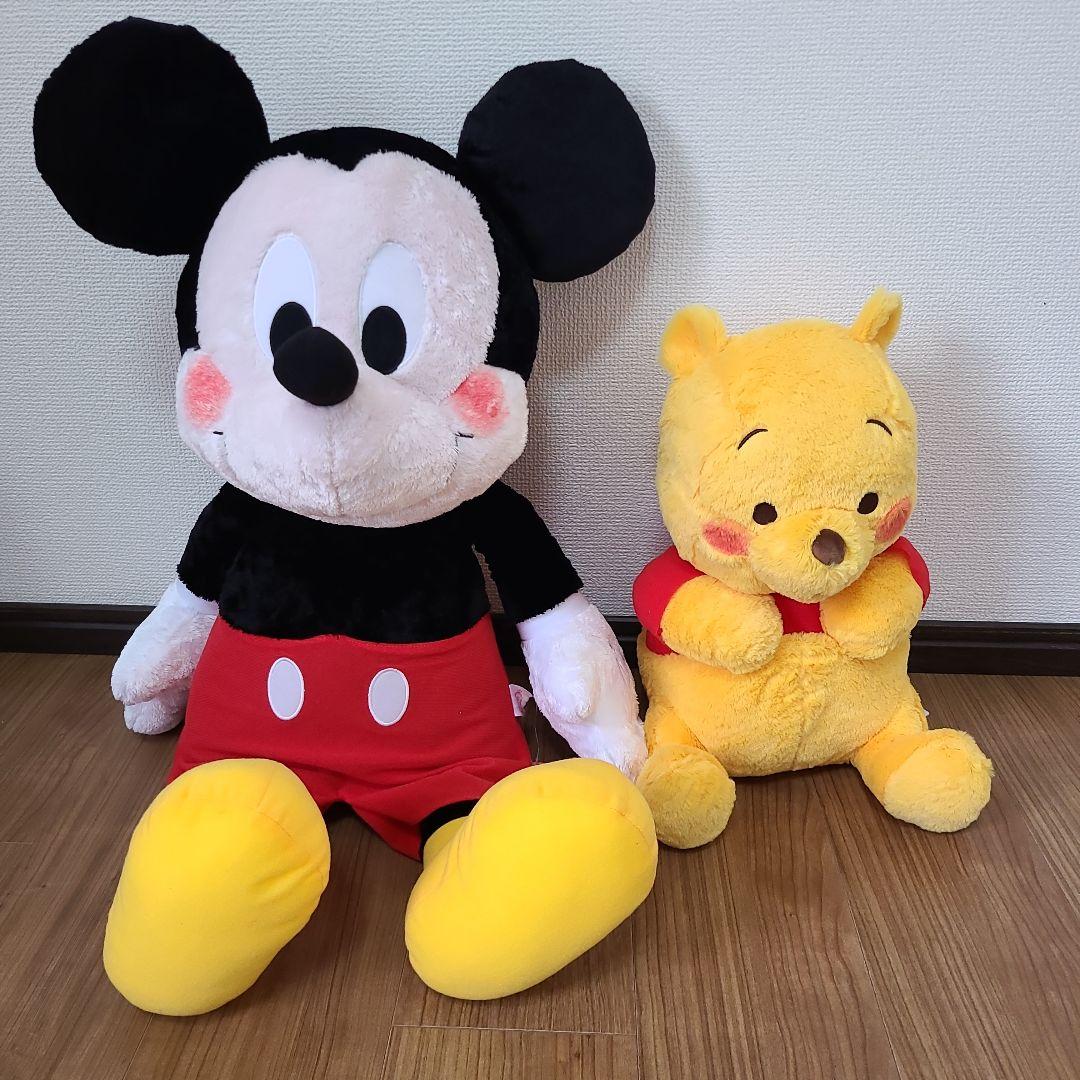 ミッキーマウスとプーさん ぬいぐるみセット