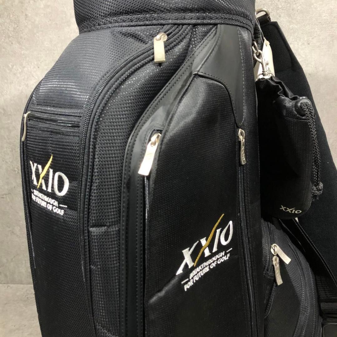 未使用 XXIO ゼクシオ キャディバッグ ゴルフ バッグ 黒 ブラック