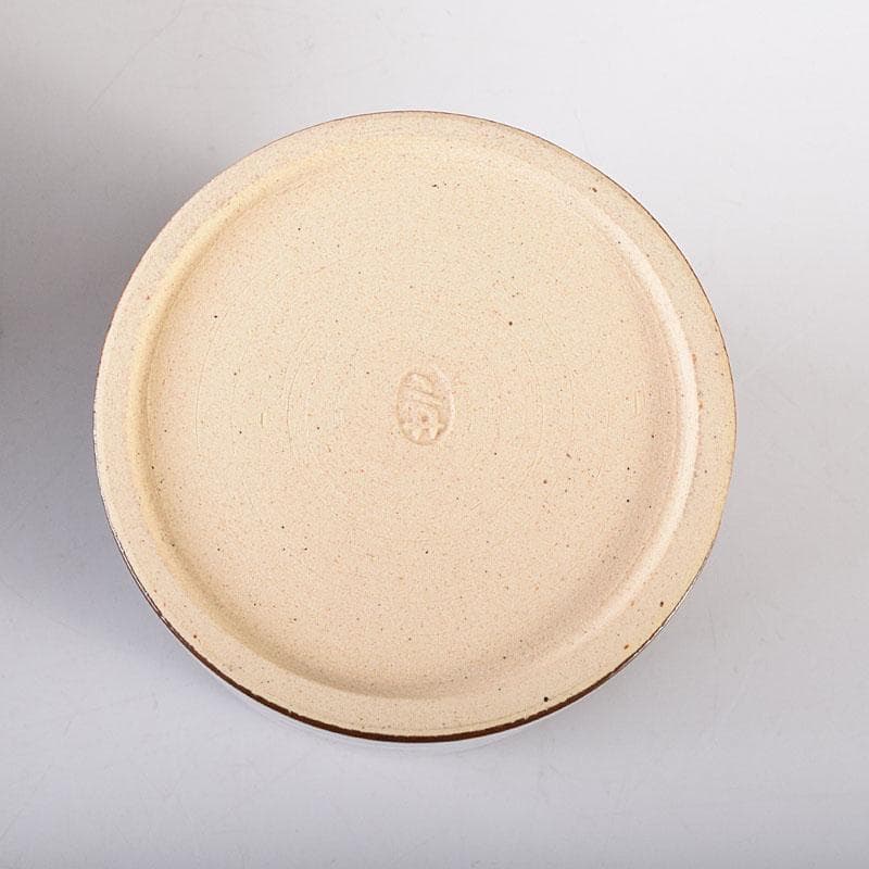 茶道具　膳所焼　陽炎園造　淡海ぜぜ　六角建水　花入　共箱　C　7090