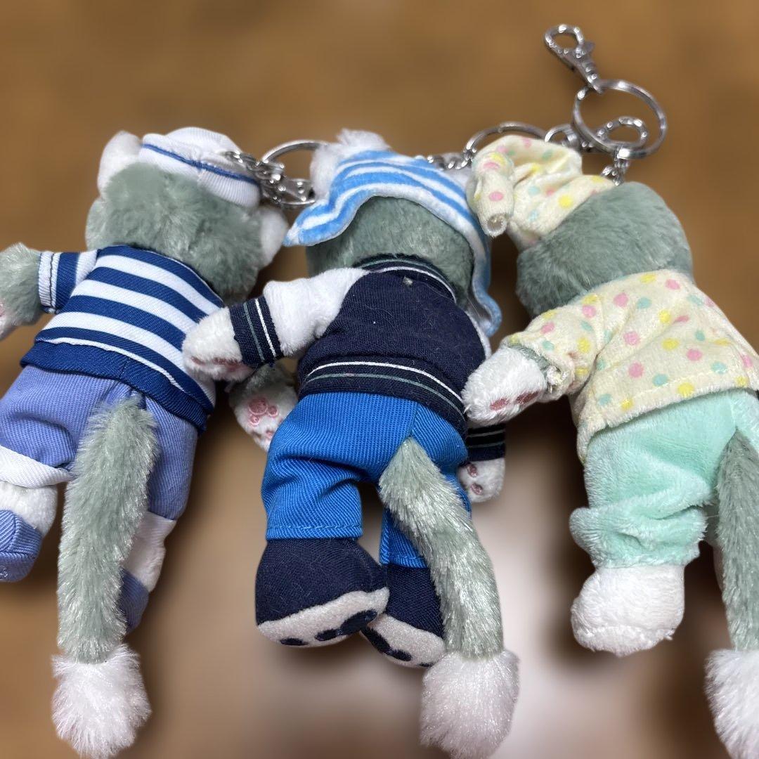 海外 ディズニー ジェラトーニ ぬいぐるみマスコット キーホルダー 3体セット