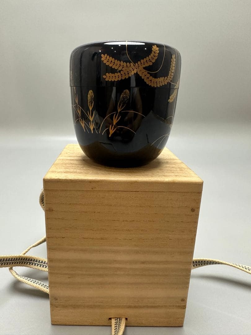 茶道具 蒔絵 春野 棗 恭全作 共箱 美品