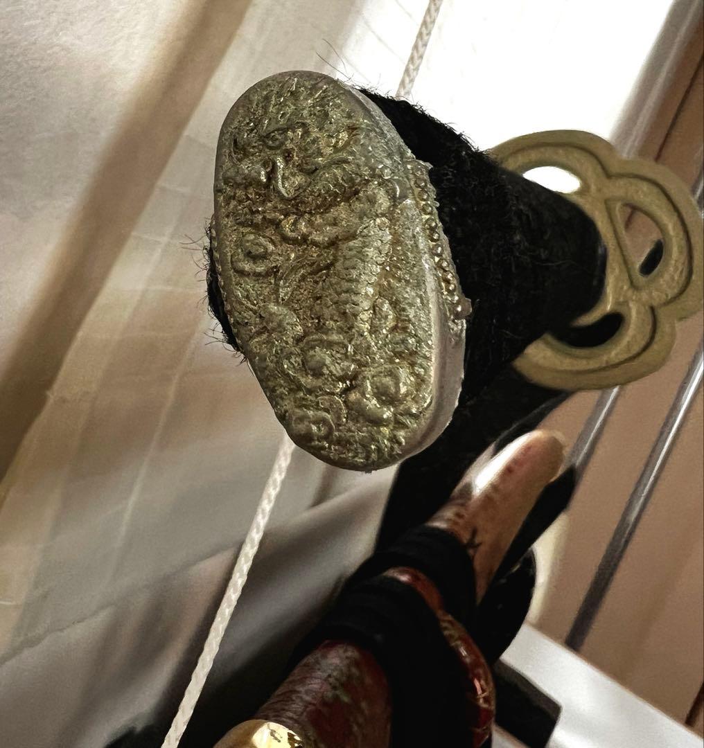 日本武具美術 模擬刀 模造刀 装飾鞘 赤金雲 大刀 豊臣秀吉刀
