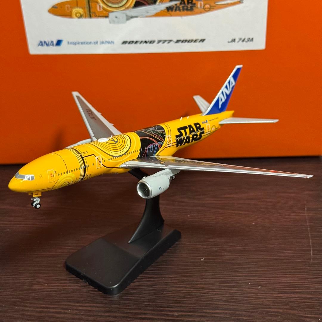 航空機・ヘリコプター JC ANA C-3PO B777-200ER JA743A 1/400