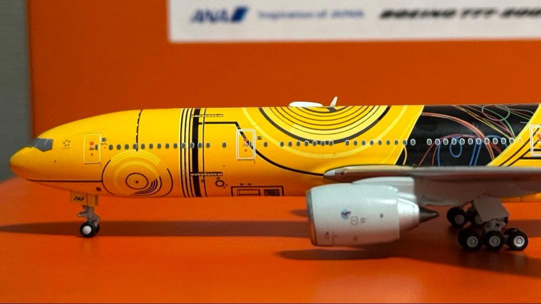 航空機・ヘリコプター JC ANA C-3PO B777-200ER JA743A 1/400