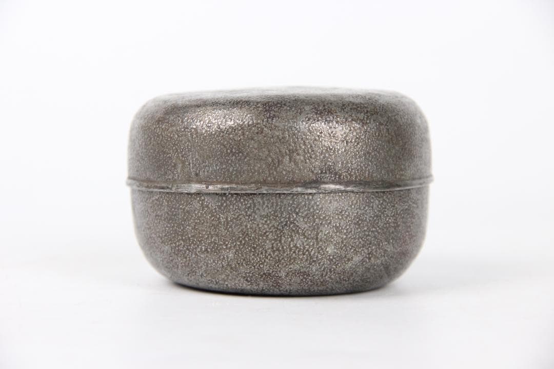 ヤンポ 菓子器 鎚目 純錫 直径8.5cm 重82.7g FJ21-7