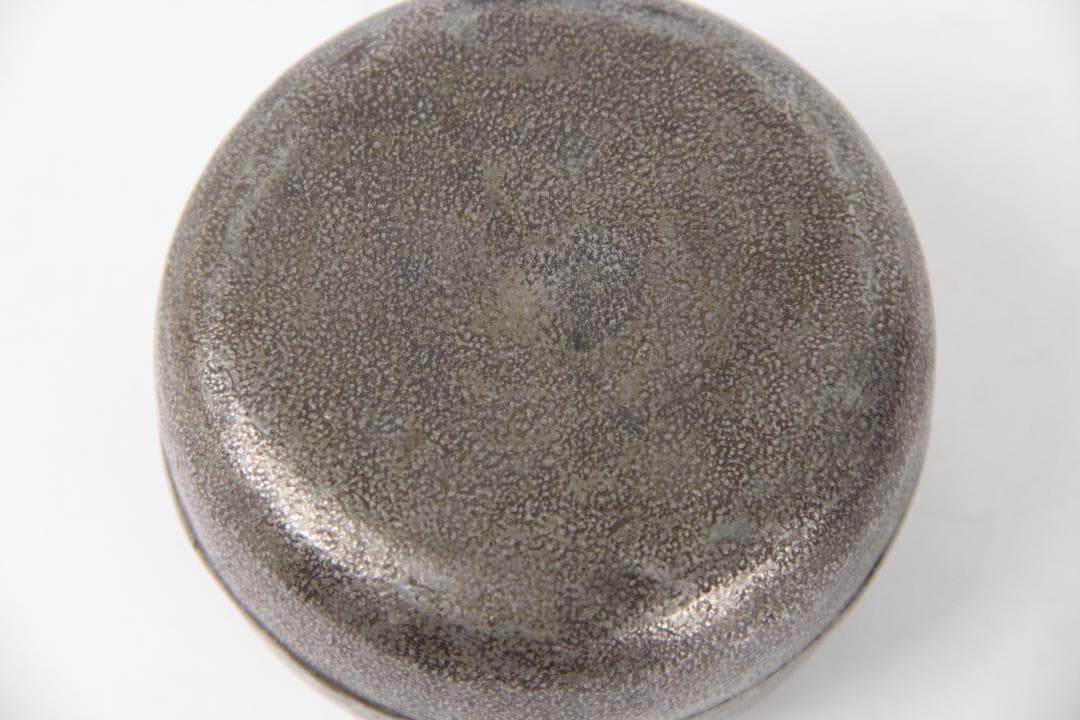 ヤンポ 菓子器 鎚目 純錫 直径8.5cm 重82.7g FJ21-7