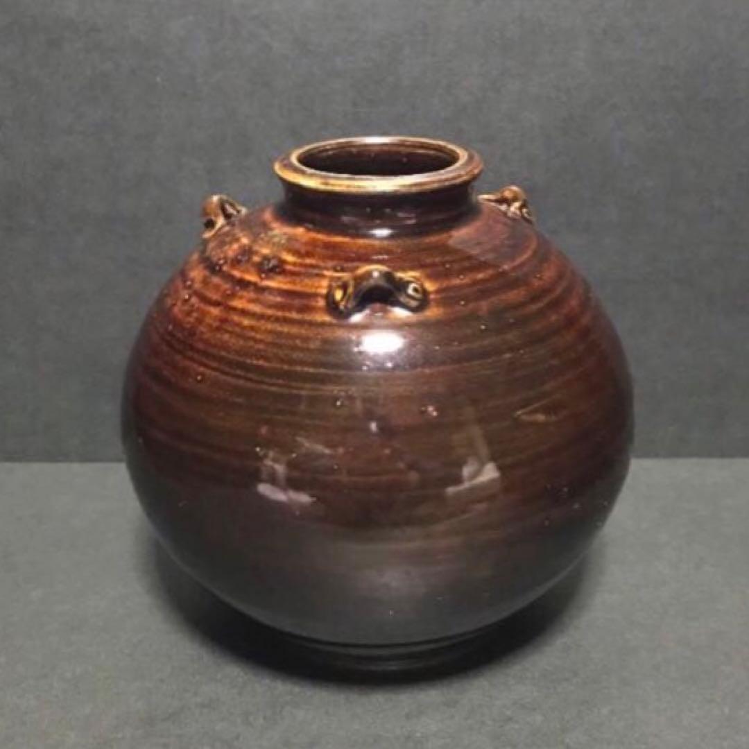 常滑焼・名工 吉川雪堂・レア希少品・花瓶