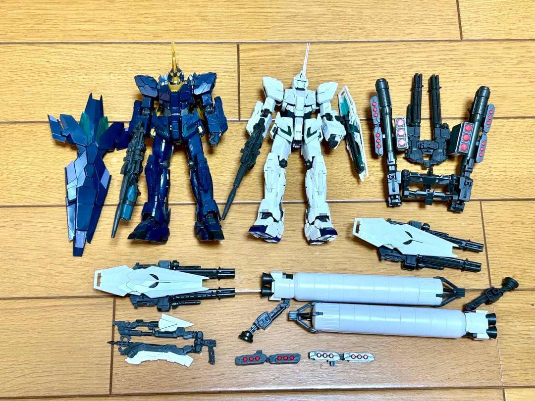 RGバンシィ・ノルン最終決戦仕様　RGフルアーマーユニコーンガンダム　ジャンク品