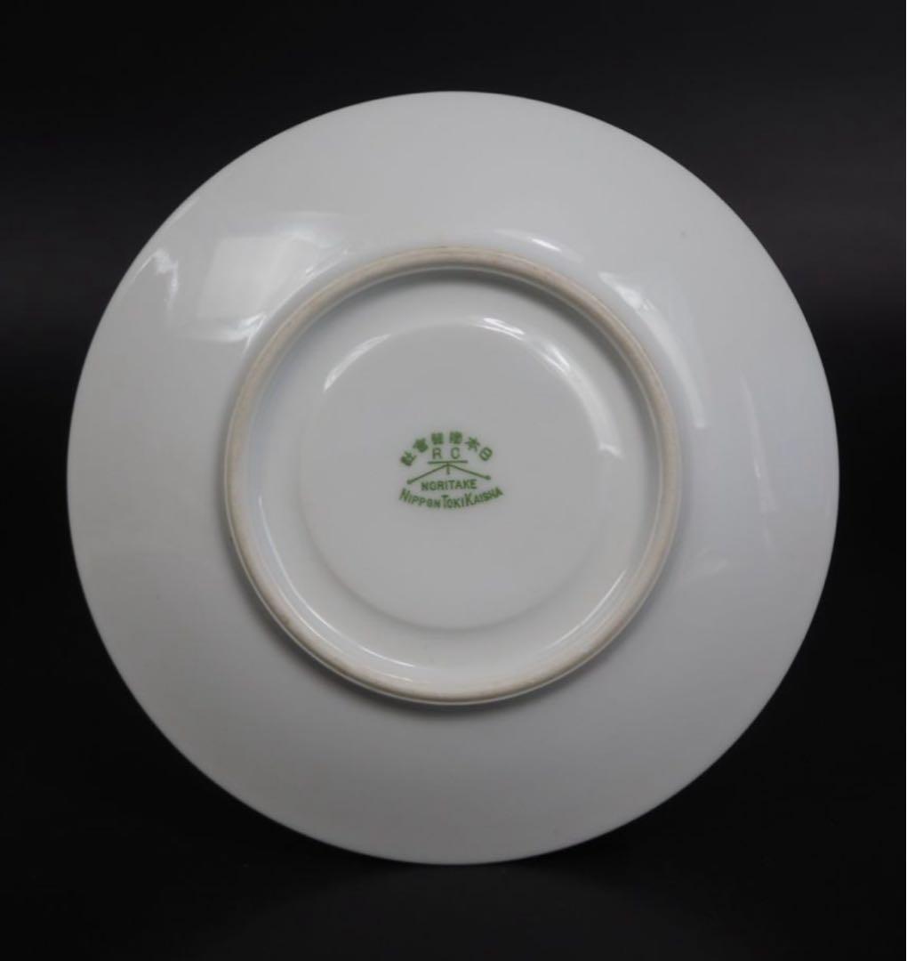 送料無料1912年 『オールドノリタケ』製 手描き薔薇文カップ＆ソーサー5客