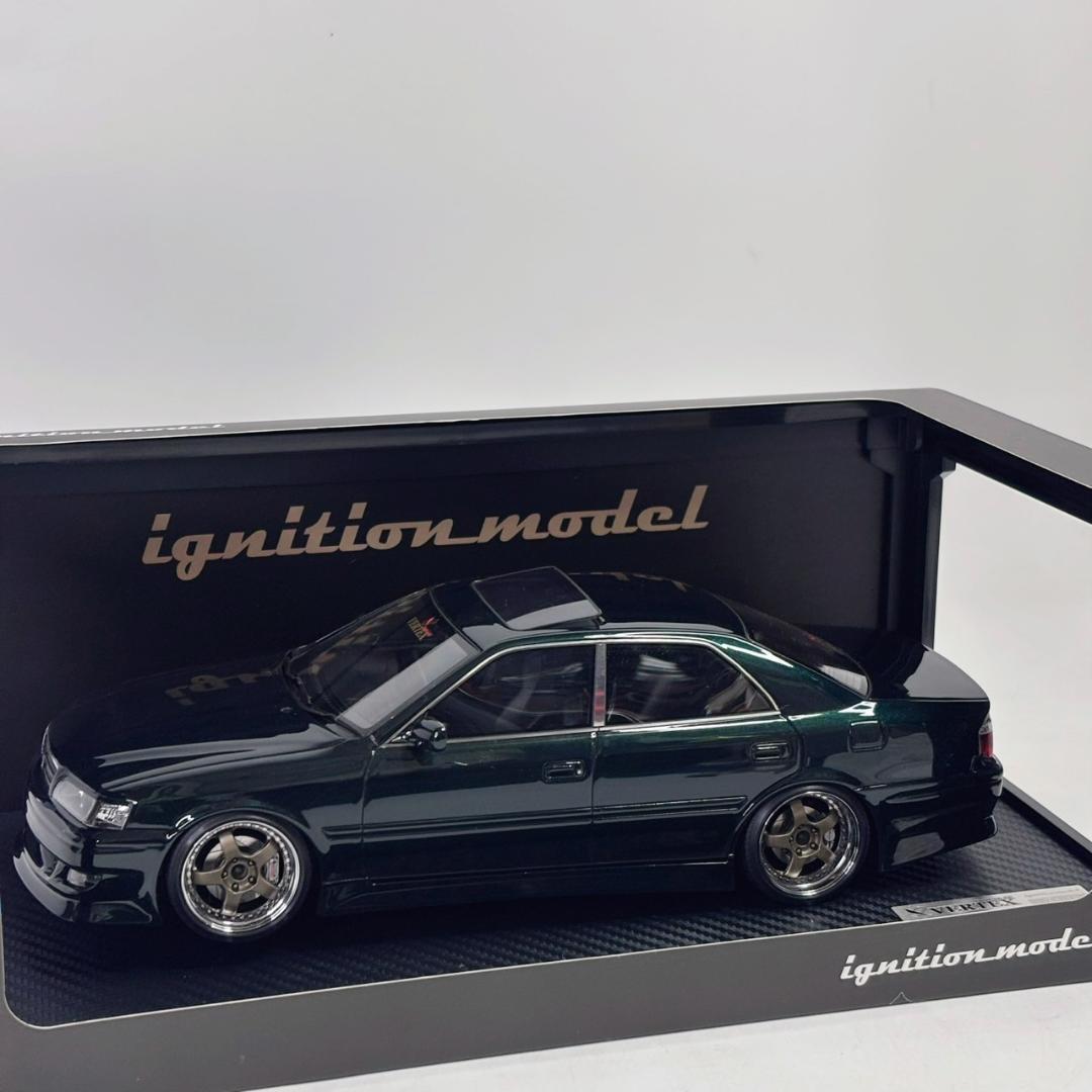 ミニカー 1/18 VERTEX JZX100 Chaser Green llic