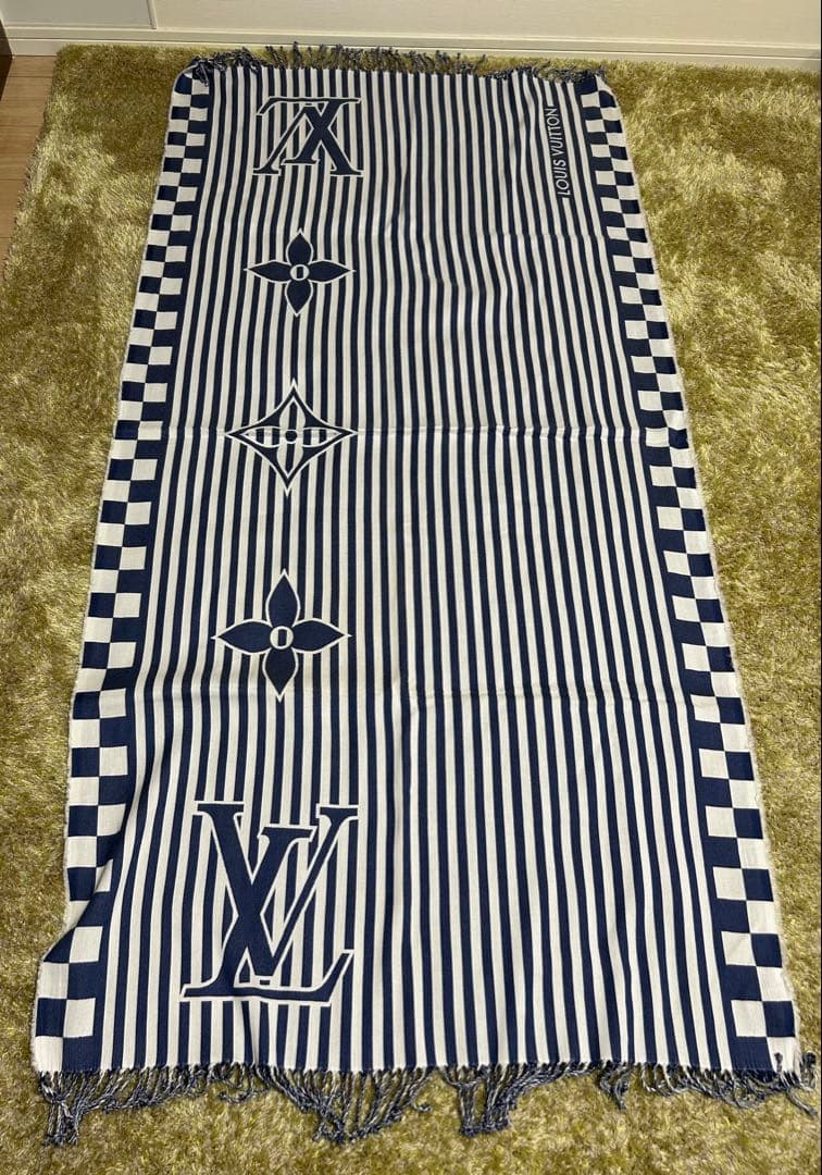 LOUIS VUITTON ストライプ バスタオル