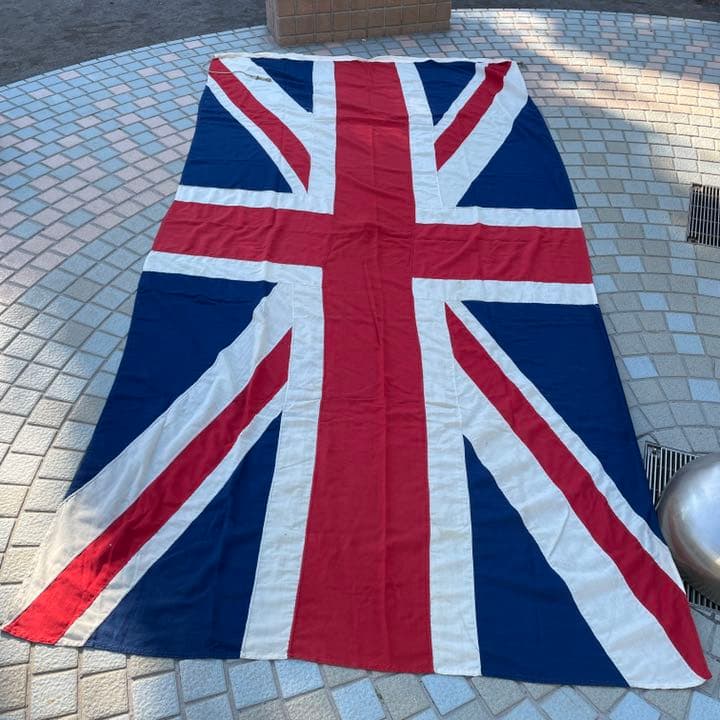 超貴重！巨大ユニオンジャック　英国イギリスアンティーク旗　ヴィンテージ古着USA