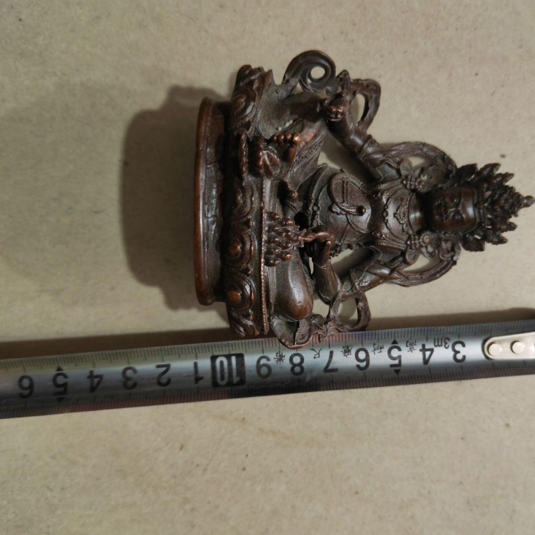 仏教美術 黄財神 仏堂奉納 招財 進宝を 銅製品 工芸品 置物