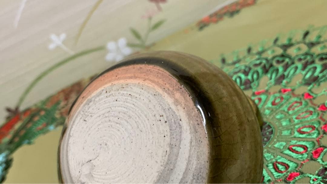 珍品　朝鮮唐津？窯変？大海茶入　棗　ナツメ　茶入　茶道具　蓋無し