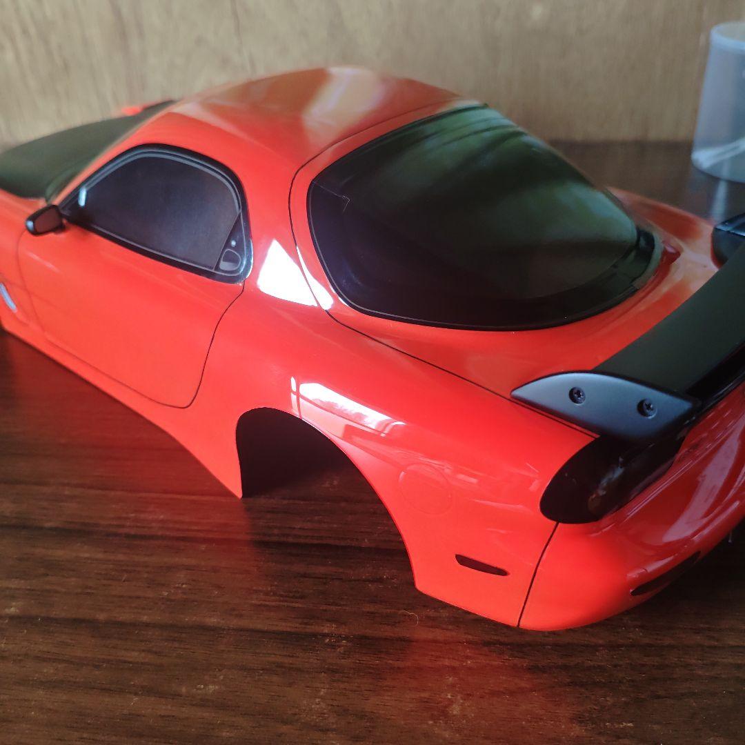 タミヤ　RX-7 ボディ　オレンジ