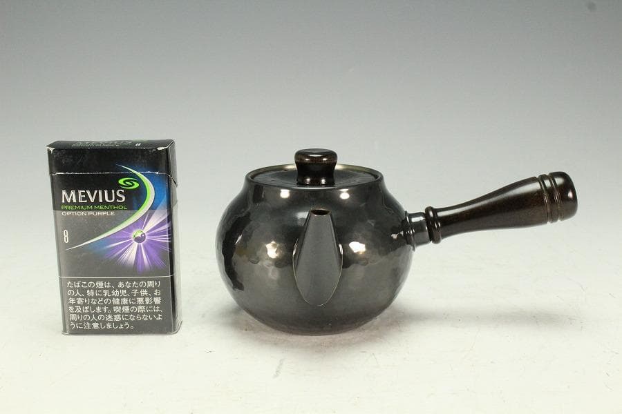 美術銅器 新光堂 急須 共箱 未使用(K-LC865)
