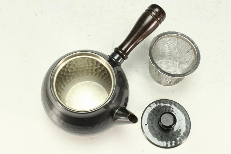 美術銅器 新光堂 急須 共箱 未使用(K-LC865)