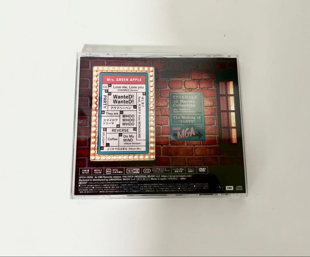 Mrs. GREEN APPLE ENSEMBLE 初回限定盤　特典付