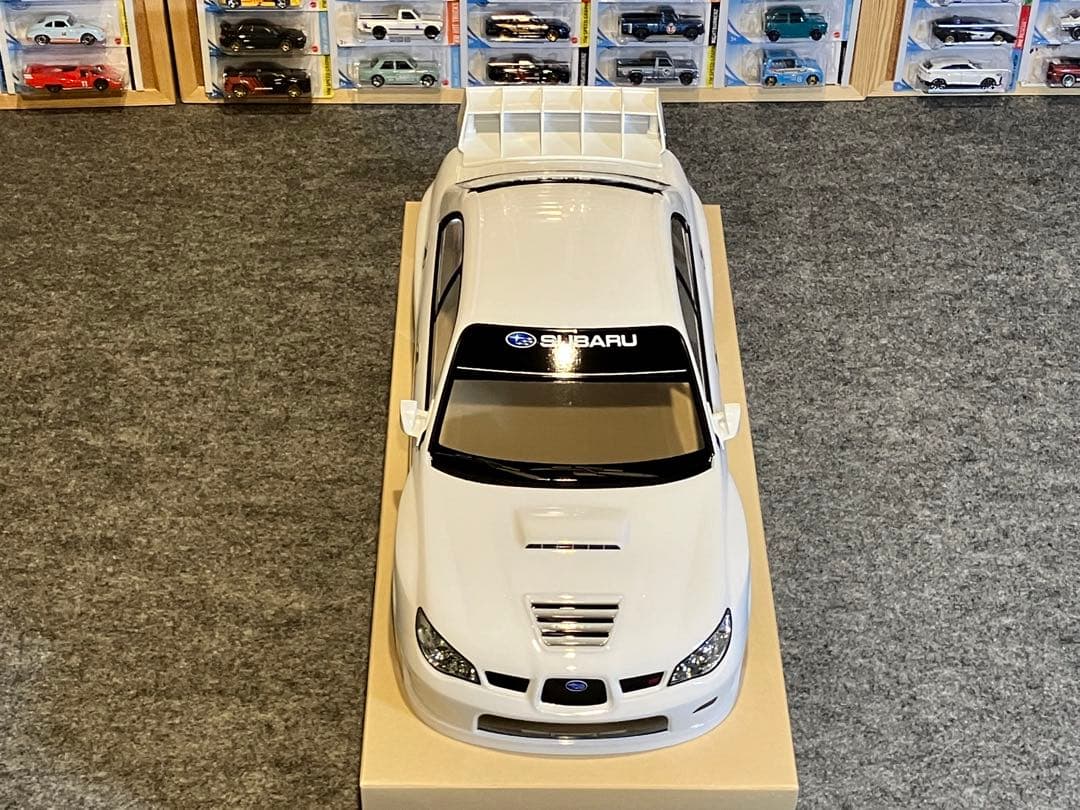 タミヤ ラジコン RC スバル インプレッサ 塗装済 スペアボディ 白 1/10