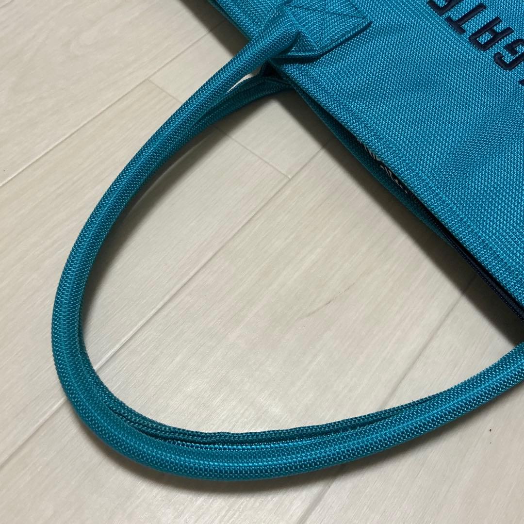 PEARLY GATES 大型トートバッグ 美品 ターコイズ