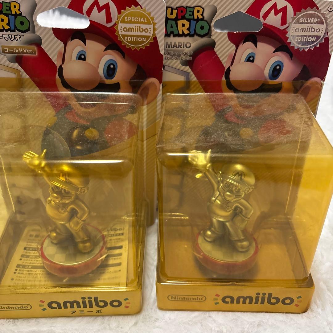 激レア⭐︎アミーボ　マリオ　ゴールド&シルバー2SET⭐︎