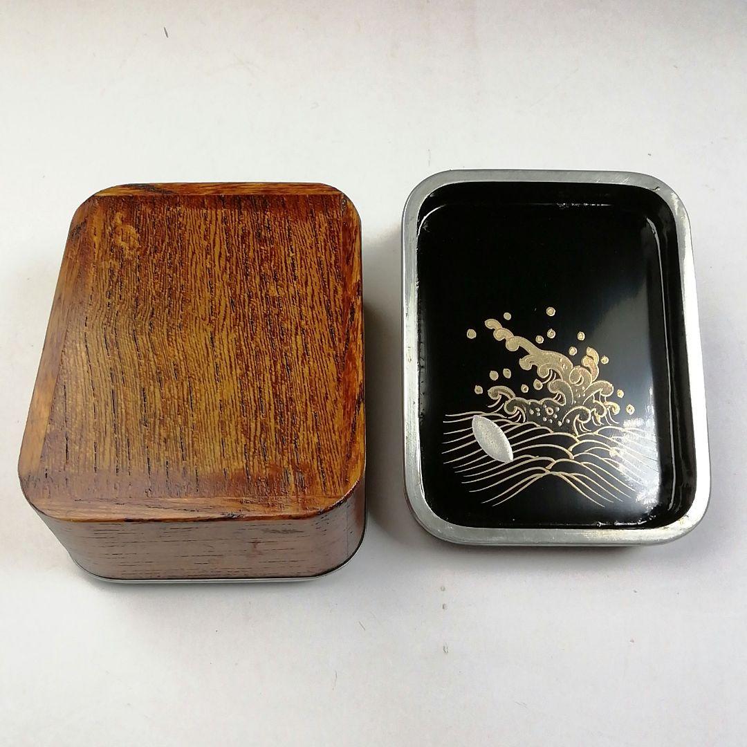 Ｔ９３５　香合　『玄々斎好　田子の浦』『岡本陽斎 造』　共箱　茶道具