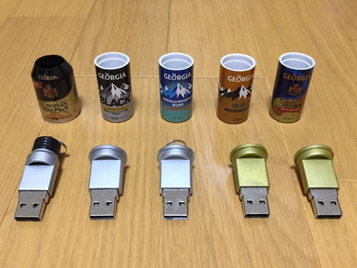 ジョージア コカコーラ 缶コーヒー型 USBメモリ 5個セット