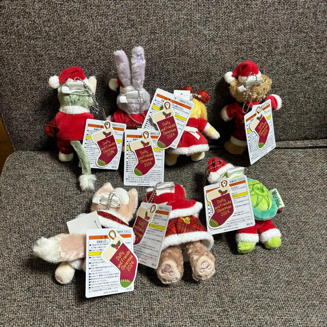 ダンシングスノーフレークス　オルメル　ダッフィー　ぬいぐるみバッジ　クリスマス