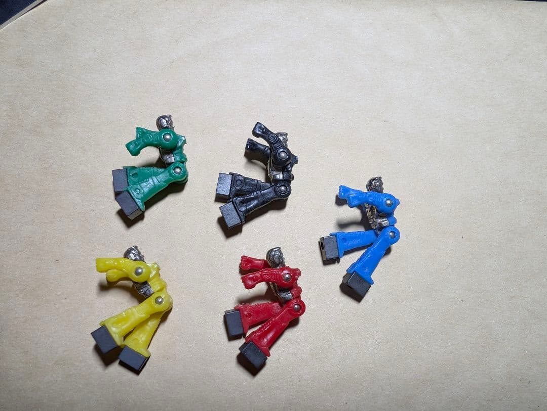 当時物 ダイアクロン隊員5体セット タカラ玩具 戦隊 超合金 ビンテージ　レトロ