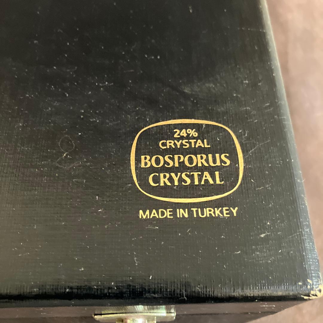 ボスポラスクリスタルボウル30.5cm 昭和レトロ　アンティーク