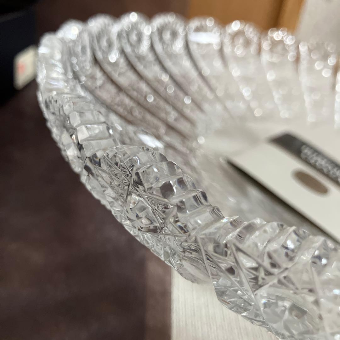 ボスポラスクリスタルボウル30.5cm 昭和レトロ　アンティーク