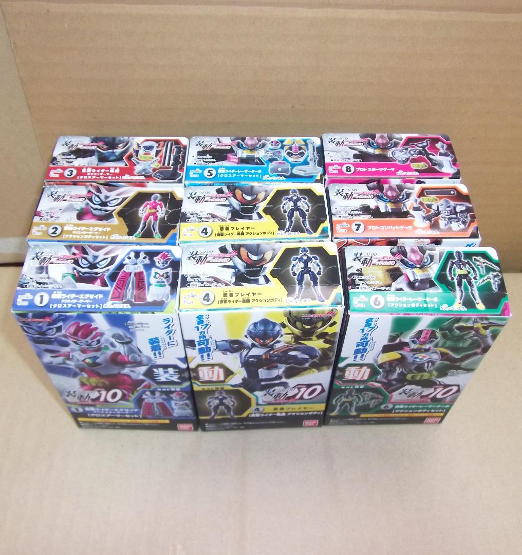 装動 仮面ライダーエグゼイド 1～10弾 全72個コンプ バグスター 最終値下げ