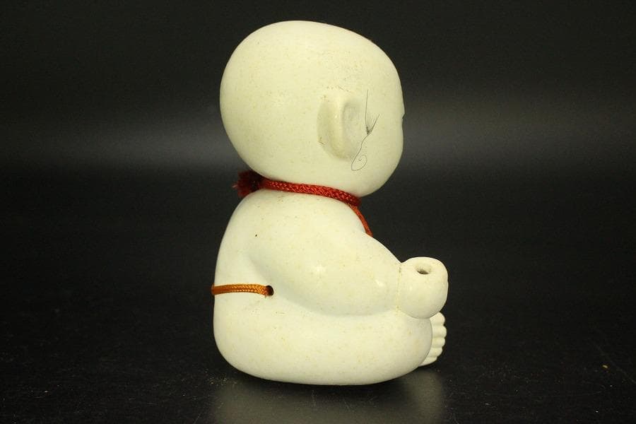 かわいい 郷土人形 太鼓持ち童人形 共箱(ZE434)