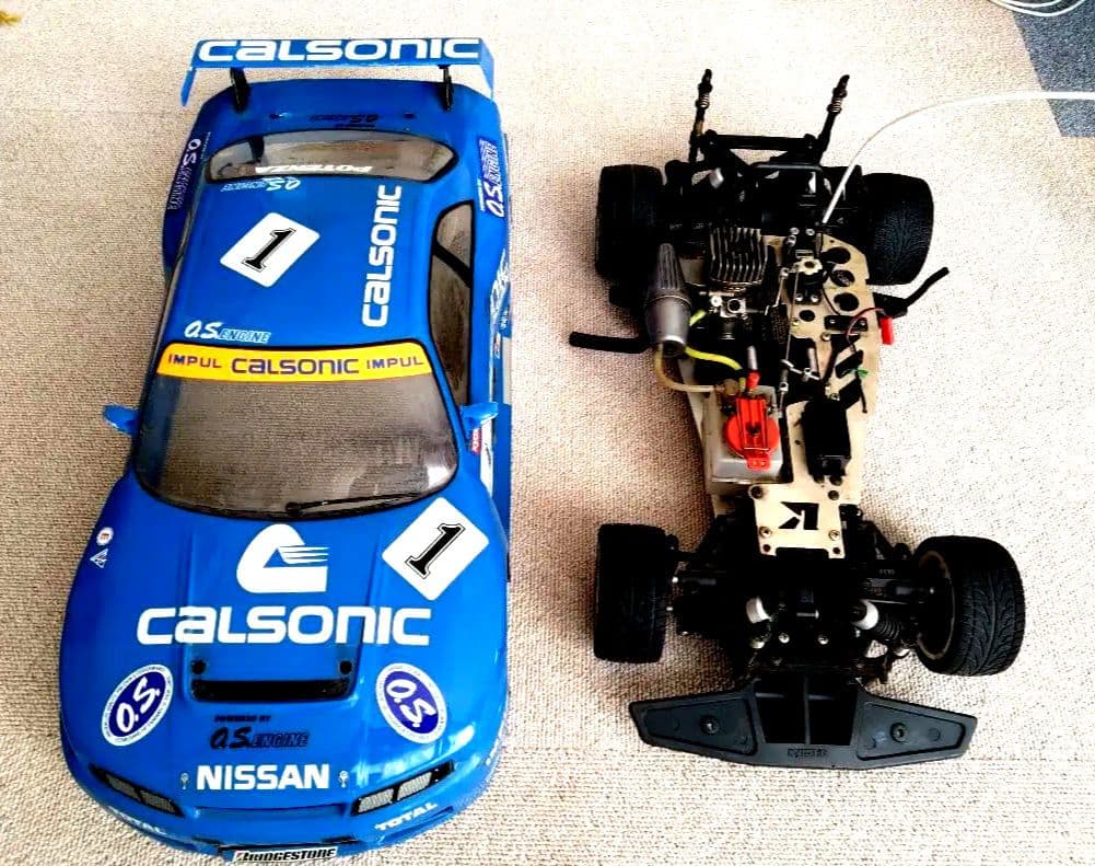 京商 Calsonic Skyline 4WD GTR エンジンラジコンカー