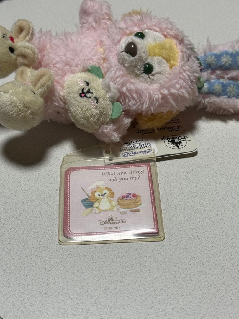 香港ディズニー　クッキー　ぬいぐるみ　チェーン　キーホルダー　イースター　タグ付