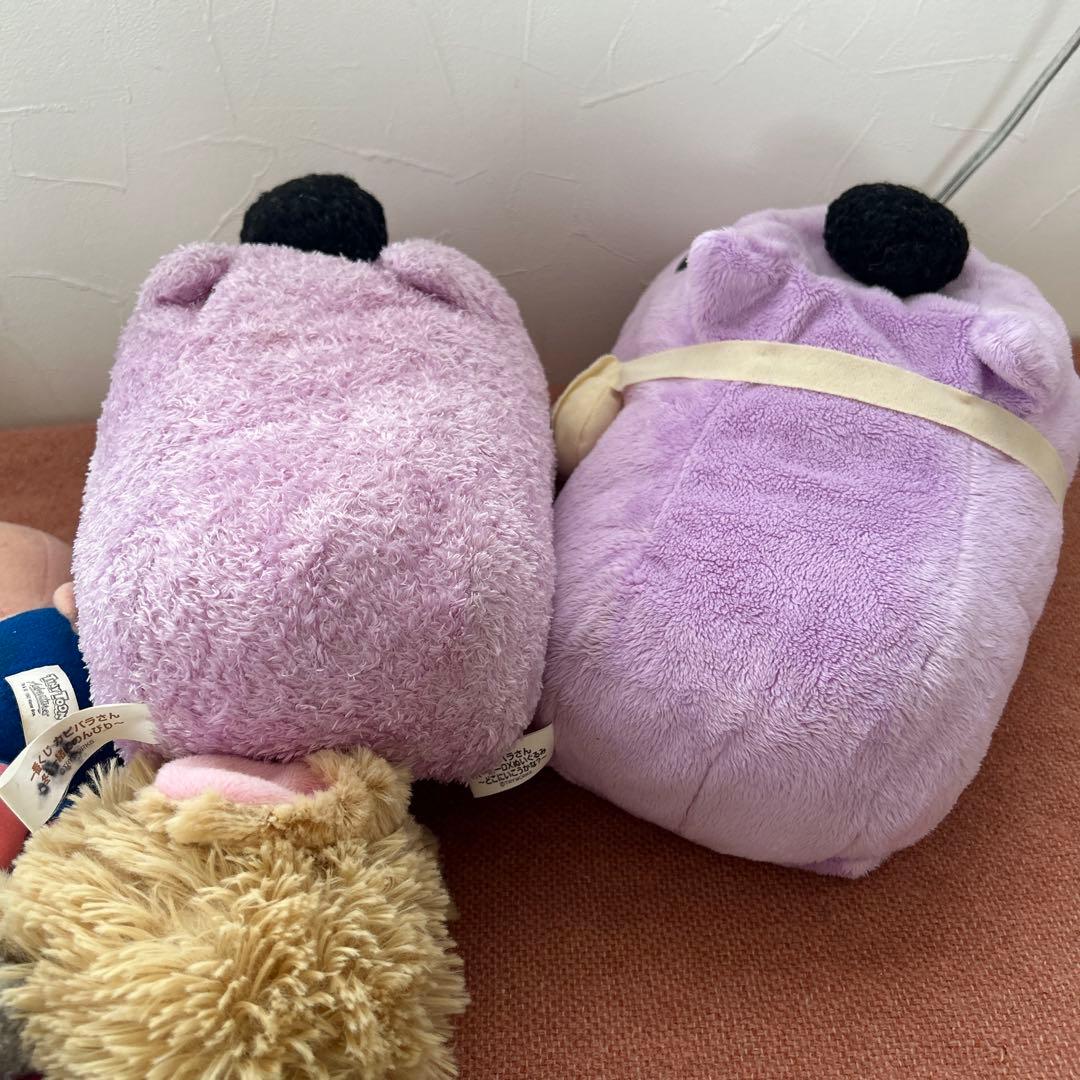 レトロ　サンエックス　きれいずきん生活　ぬいぐるみホルダー　カピバラさん　かっぱ