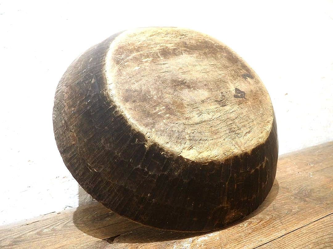 1320 W50cm レトロなこね鉢　捏ね鉢　蕎麦打ち　うどん　古道具　木皿