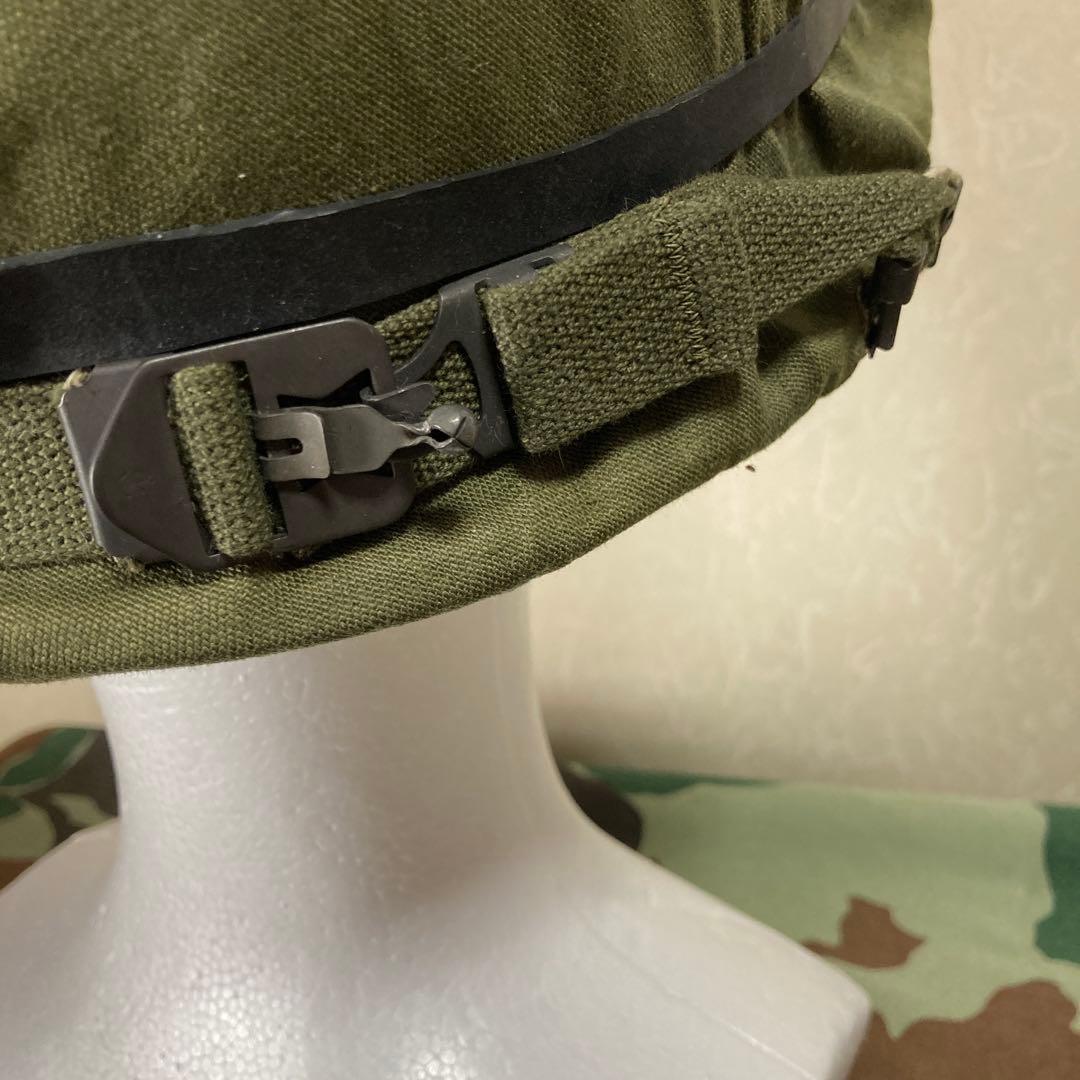 米軍　M1　M2　スチールポットヘルメット ＯＤカバー付