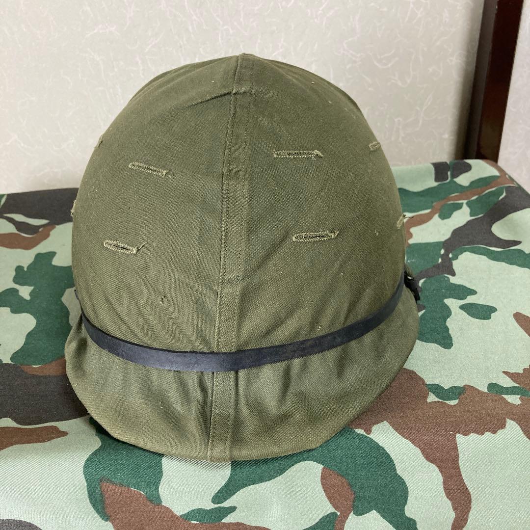 米軍　M1　M2　スチールポットヘルメット ＯＤカバー付