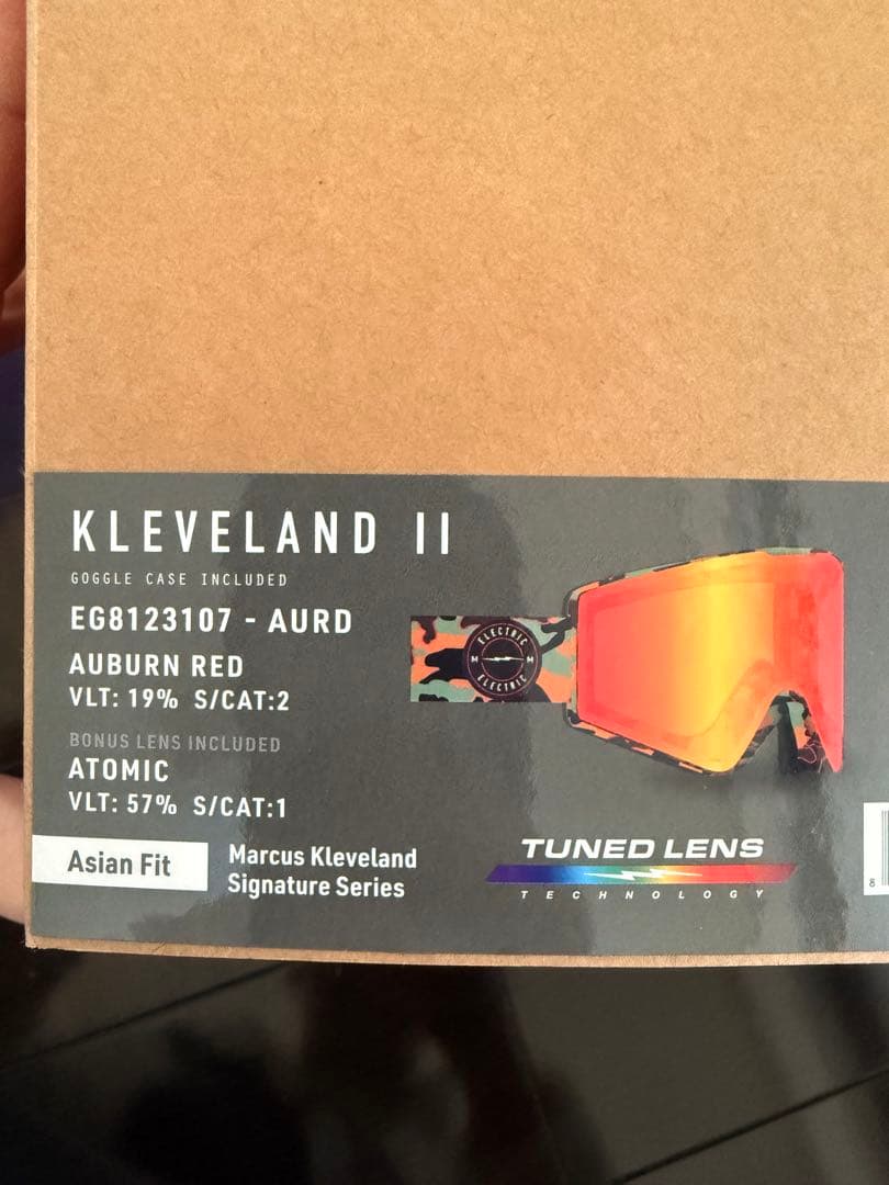 ELECTRIC KLEVELAND II ゴーグル AUBURN RED