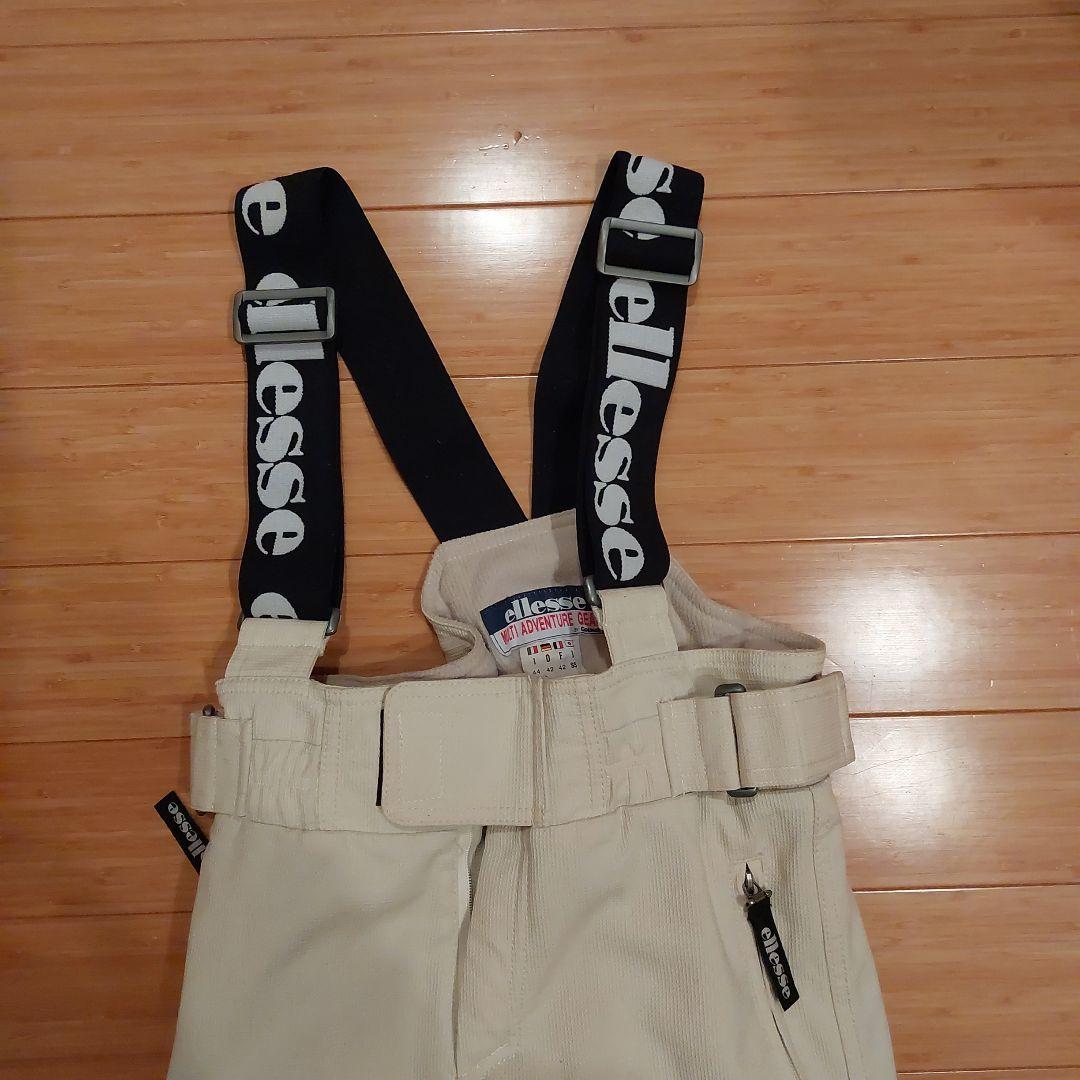 ellesse スキーウェア 赤 白 フード付き