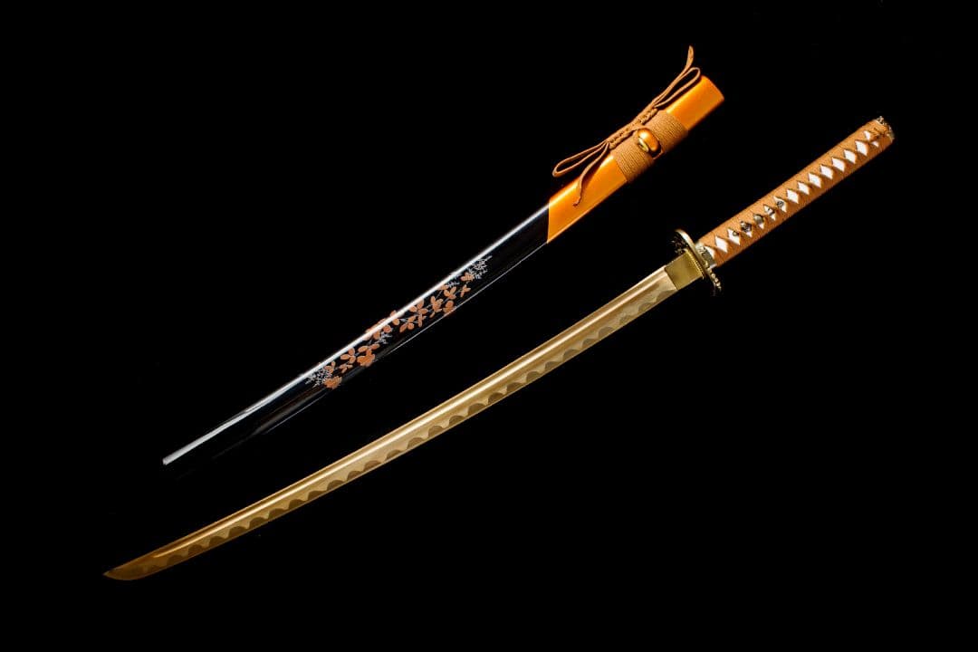 5046-武具 刀装具 日本刀　模造刀 居合刀 武士道 武蔵 鑑賞用 手鍛造打