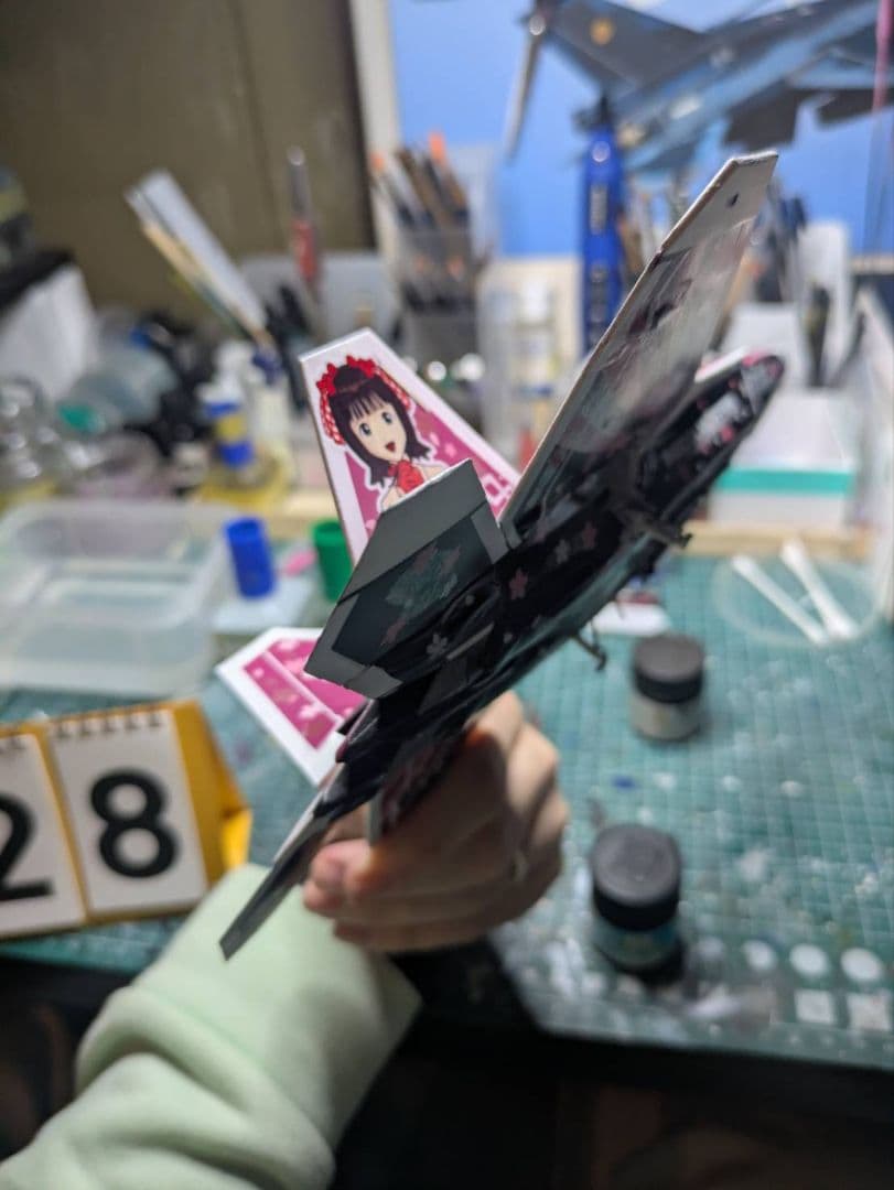 【置物otemoto様】【製作記録】F-22 ラプター アイマス 天海春香