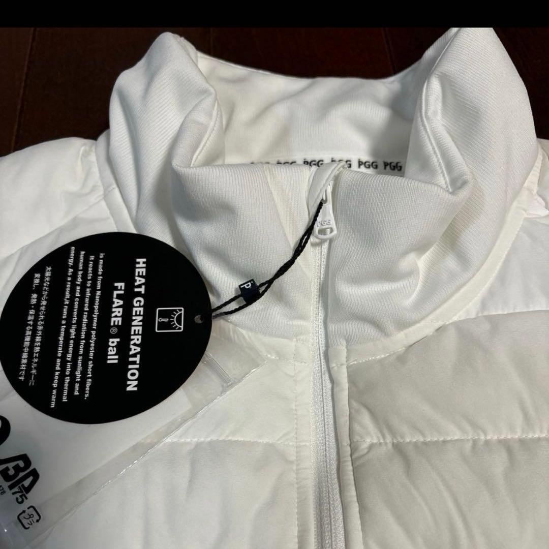 PGGアモッサ×N yメカニカルストレッチタフタホワイトベスト